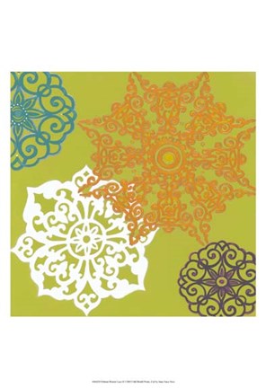 Framed Vibrant Winter Lace II Print