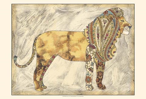 Framed Royal Lion Print