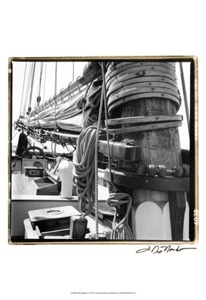 Framed Ship Shape I Print