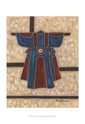 Framed Primary Kimono I Print