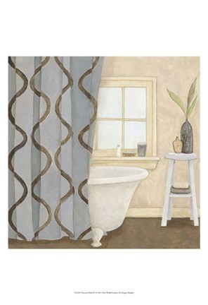 Framed Patterned Bath IV Print