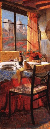 Framed Window to Montmartre Print