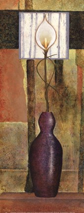 Framed Floating Flowers I Print