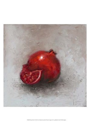 Framed Painted Fruit I Print