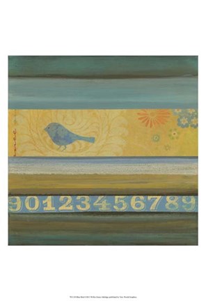 Framed Blue Bird Print