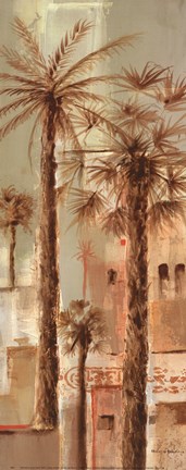 Framed Palm Panel III Print