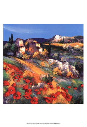 Framed LumiFre du soir Print