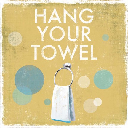 Framed Hang your Towel Print