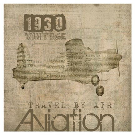 Framed Aviation I - Mini Print