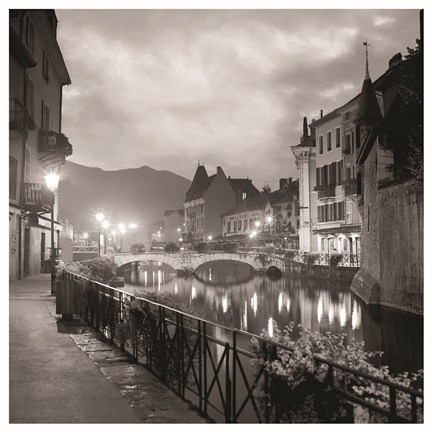 Framed Ponte di Notte (RZ009-A) Print