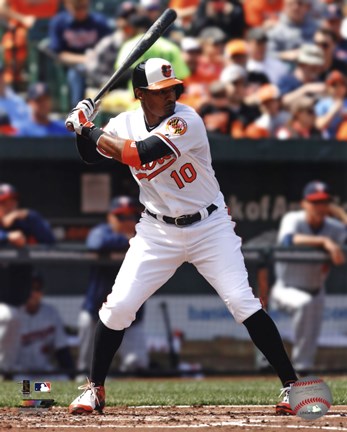 Framed Adam Jones 2013 baseball Print