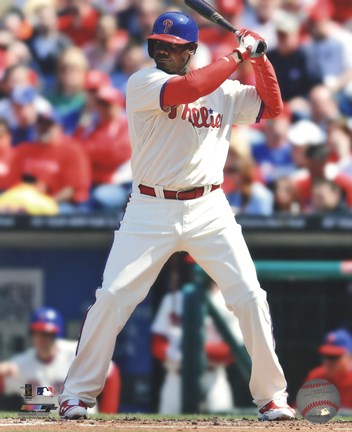 Framed Ryan Howard Up To Bat 2013 Print