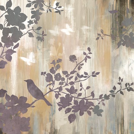 Framed Mist Foliage II Print