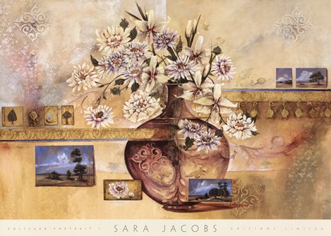 Framed Postcard Portrait I Print