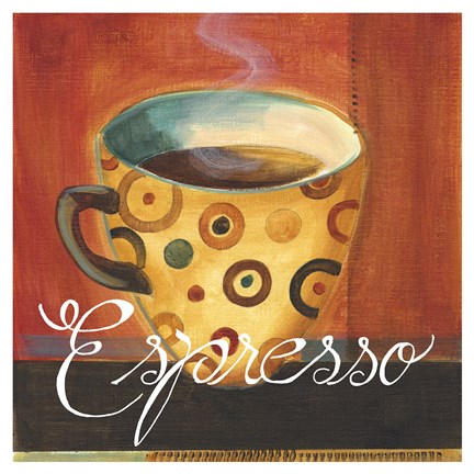 Framed Espresso Dots Print