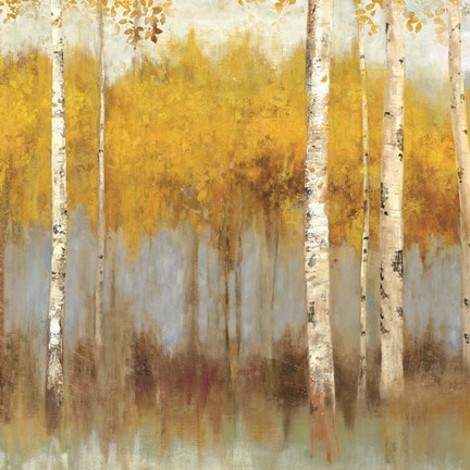 Framed Golden Grove I Print