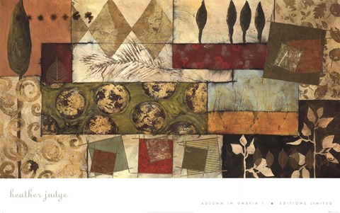 Framed Autumn in Umbria I Print