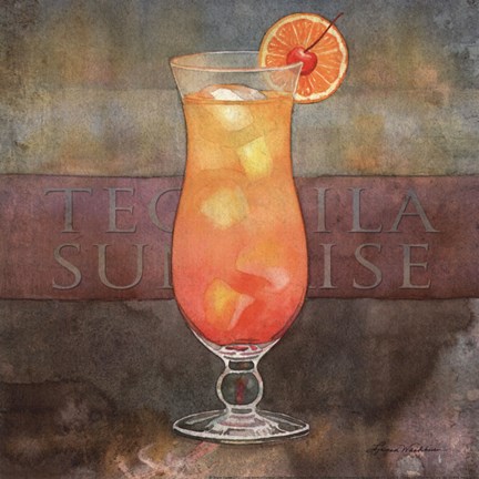 Framed Tequila Sunrise Print