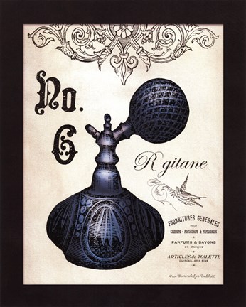 Framed French Perfume 6 - mini Print