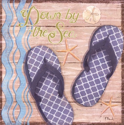 Framed Hit the Beach III Print