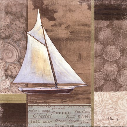Framed Santa Rosa Boat II Print
