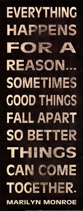 Framed Everything Happens Print