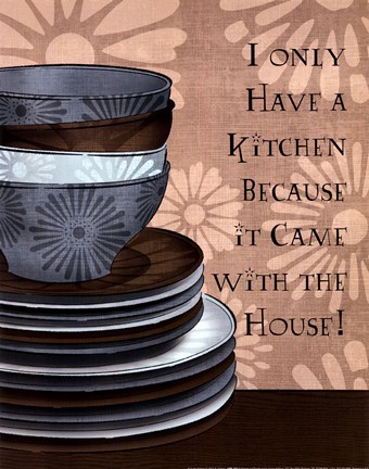 Framed In the Kitchen II Print