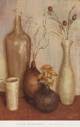 Framed Oak Hearth Print