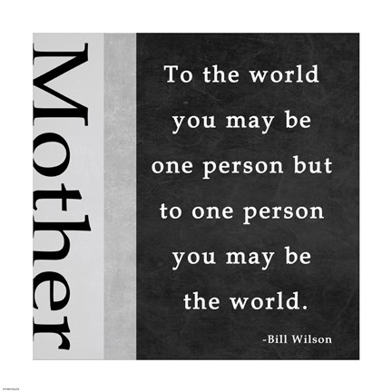 Framed One Person - Mother Print