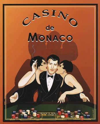 Framed Casino de Monaco Print