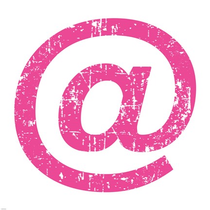 Framed Pink Ampersat Print