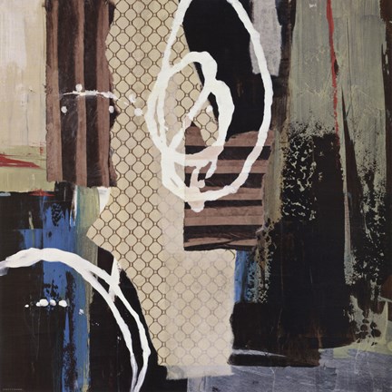 Framed Abstract Collage IV Print