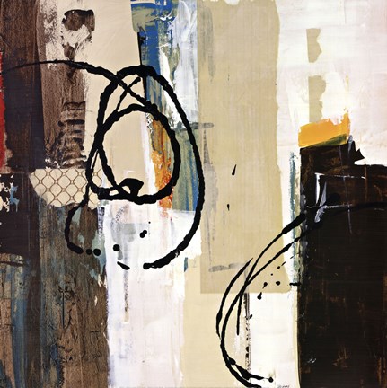 Framed Abstract Collage III Print