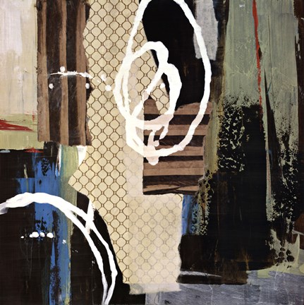 Framed Abstract Collage IV Print