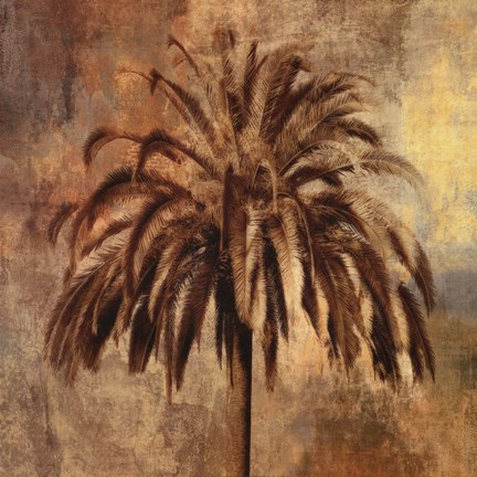 Framed Golden Palm Print