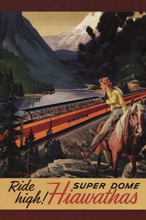 Framed Hiawatha 1956 Print