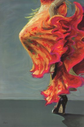 Framed Flamenco Fiesta I Print