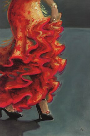 Framed Flamenco Fiesta II Print