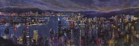 Framed Jeweled City Print