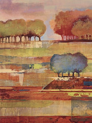 Framed Bright Landscape II Print