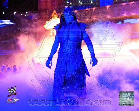 Framed Undertaker Wrestlemania 29 Action Print