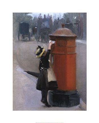 Framed Posting A Letter Print