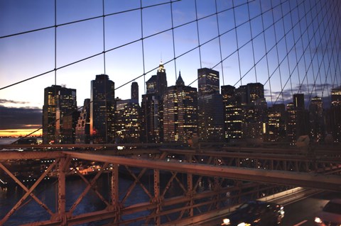 Framed Manhattan Blue Print