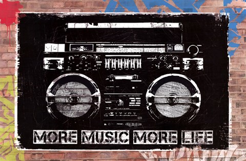 Framed Old Skool - Graffiti Print