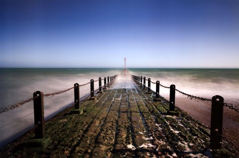 Framed Green Horizon Print