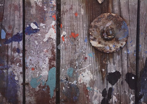 Framed Aegean Brushstrokes V Print