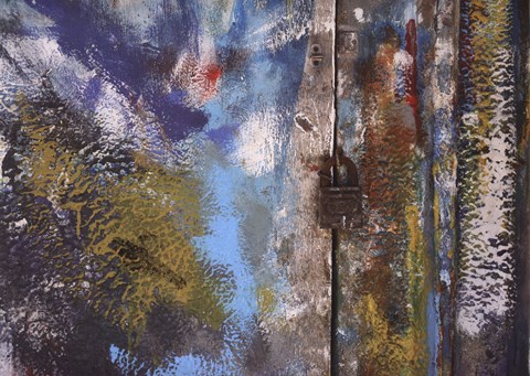 Framed Aegean Brushstrokes VI Print