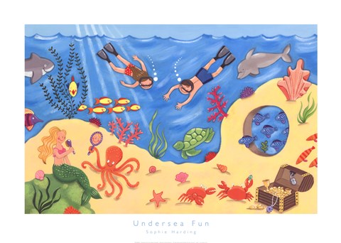 Framed Undersea Fun Print