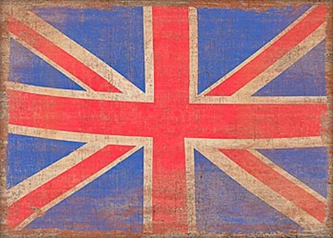 Framed Union Jack, Vintage Print