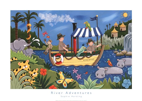 Framed River Adventures Print